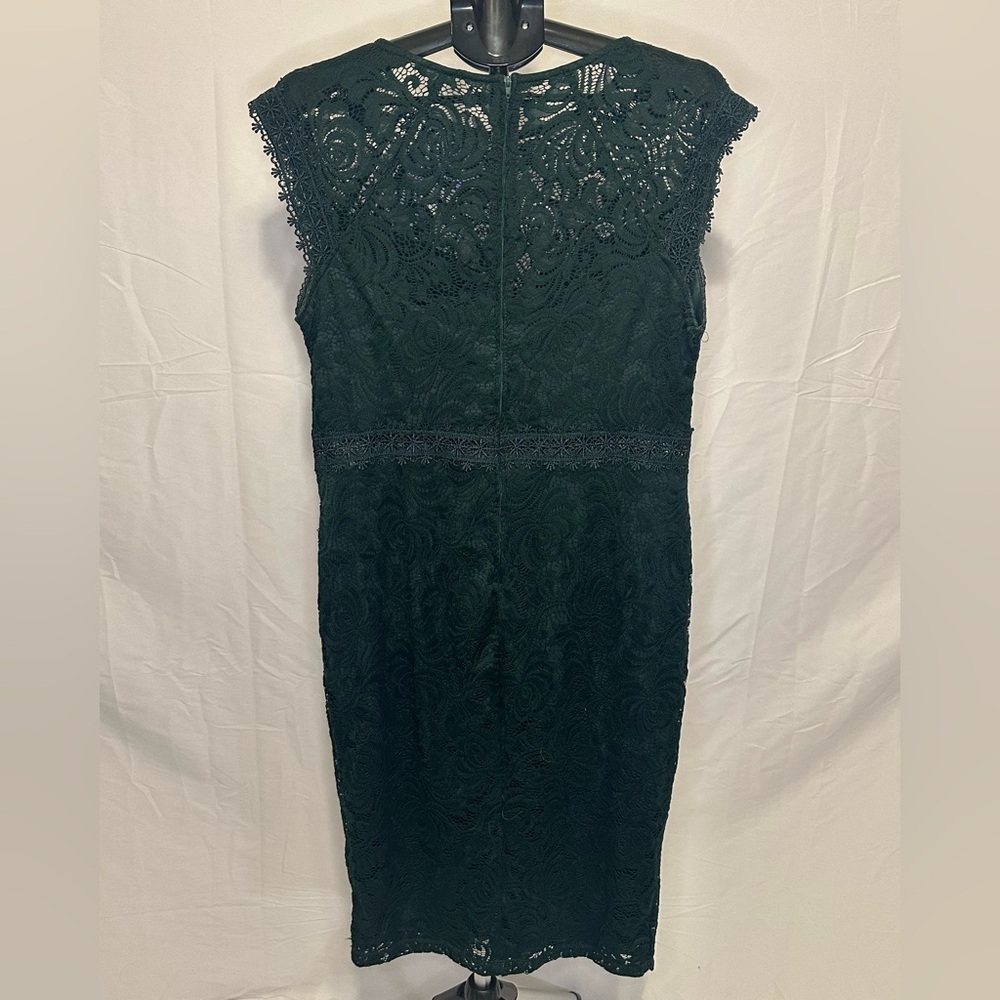 Premier Emerald Lace Midi Dress